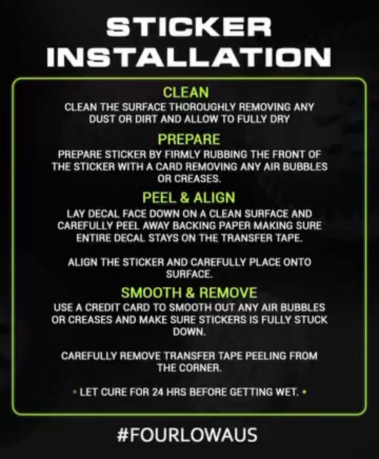 FOUR LOW MINI BANNER